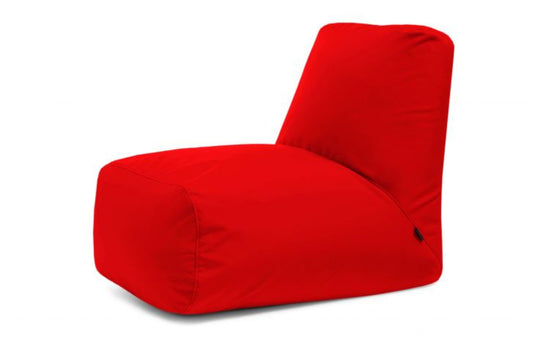 Pouf avec Dossier pour Extérieur Rouge Cerise