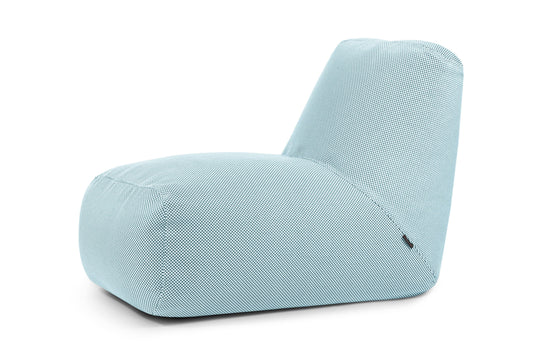 Pouf avec Dossier pour Piscine Bleu Turquoise