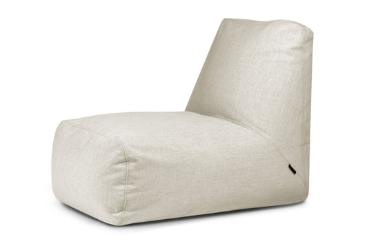 Pouf avec Dossier pour Salon Beige Sable