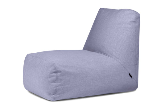 Pouf avec Dossier pour Salon Bleu Ardoise