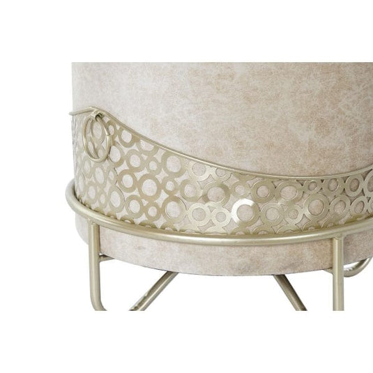 Pouf avec Pieds en Metal