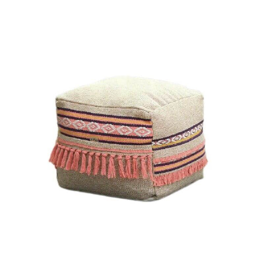 Pouf Berbère Handira Rose