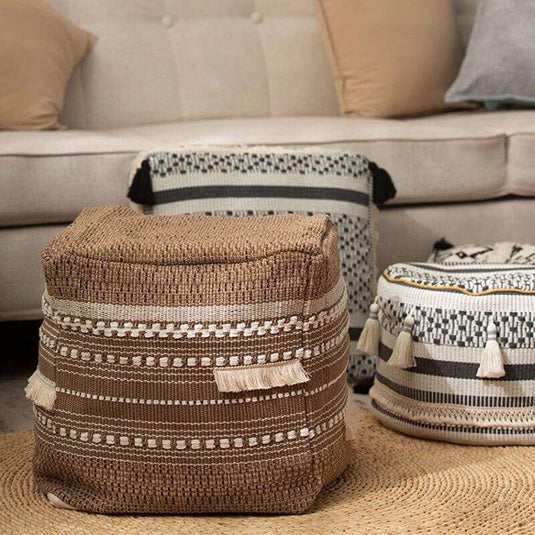 Pouf Berbère Marron