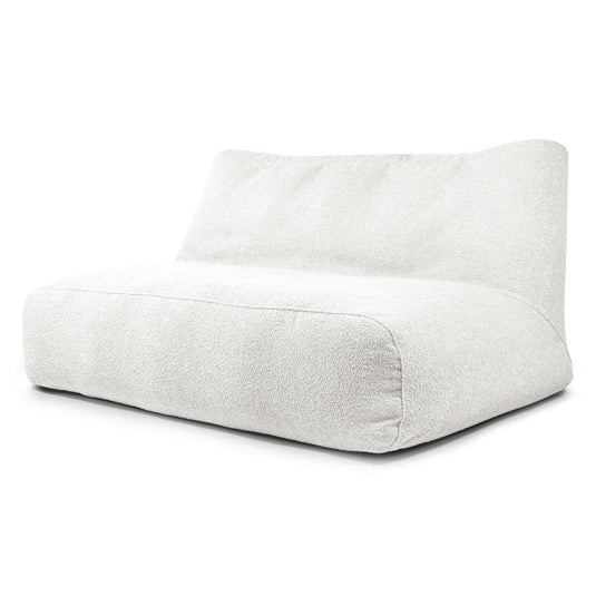 Pouf Canapé 3 places en Mouton Beige Crème