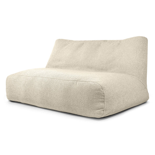 Pouf Canapé 3 places en Mouton Beige Sable