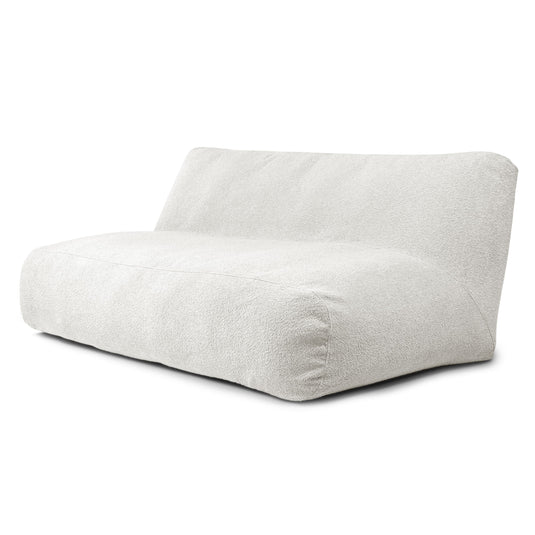 Pouf Canapé 4 places en Mouton Beige Crème