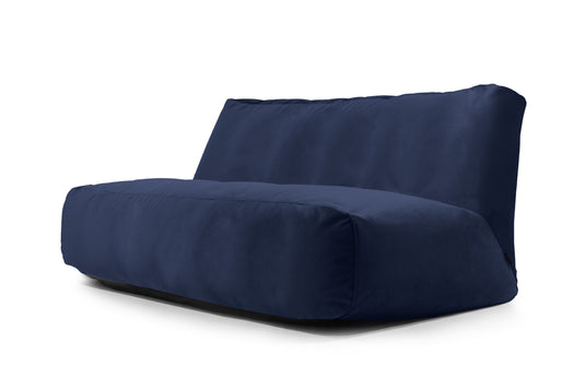 Pouf Canapé 4 places en Velours Bleu Marine