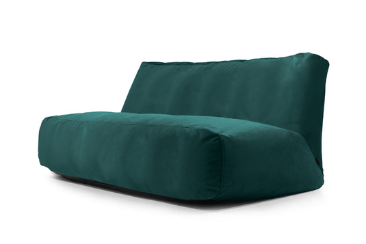 Pouf Canapé 4 places en Velours Vert Emeraude