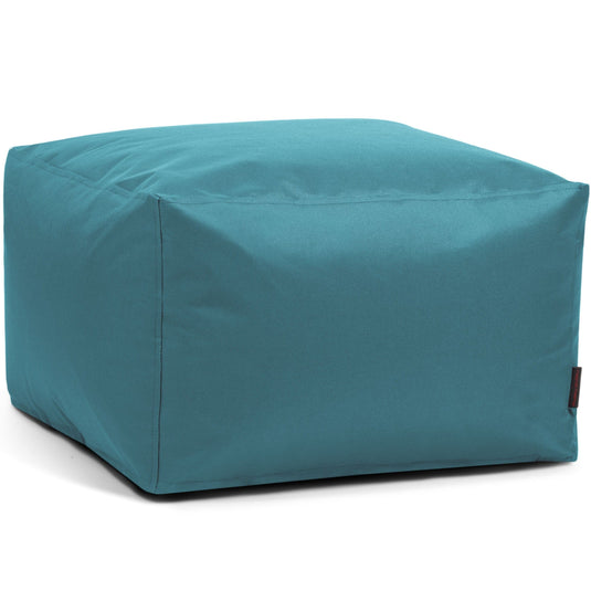 Pouf Carré Chambre Bleu Canard