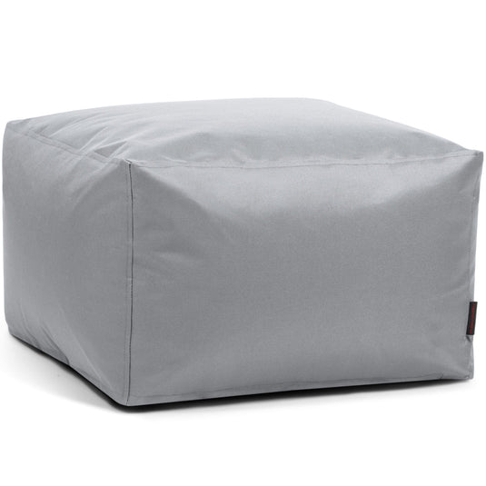 Pouf Carré Chambre Gris Perle