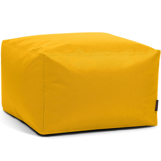 Pouf Carré Chambre Jaune Moutarde