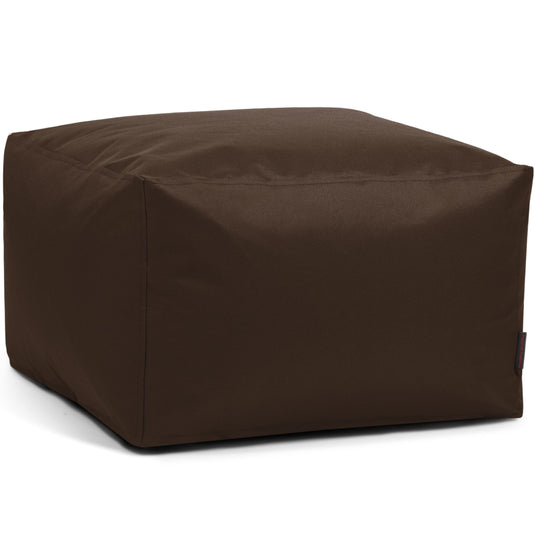 Pouf Carré Chambre Marron Chocolat