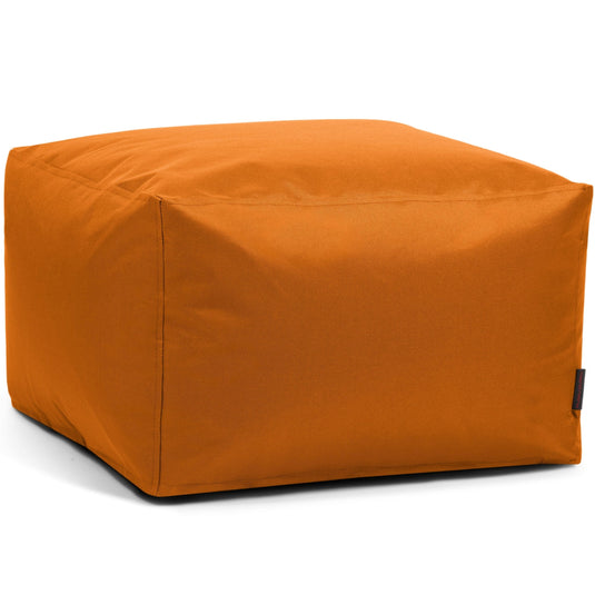 Pouf Carré Chambre Orange Abricot