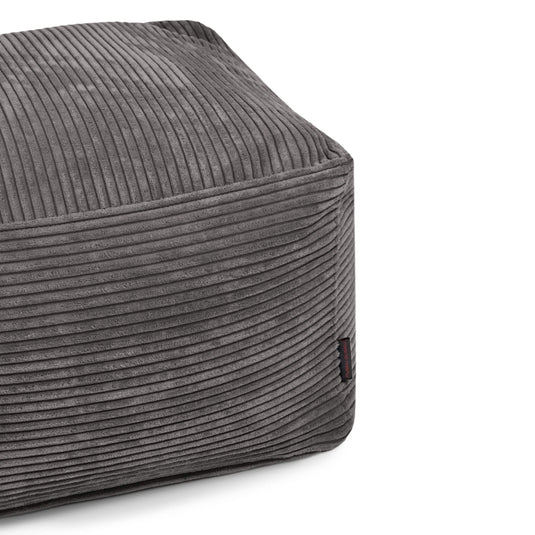 Pouf Carré en Velours Côtelé