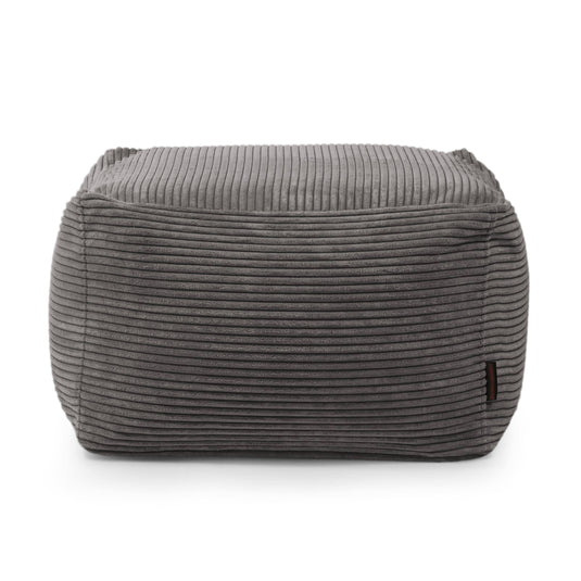 Pouf Carré en Velours Côtelé