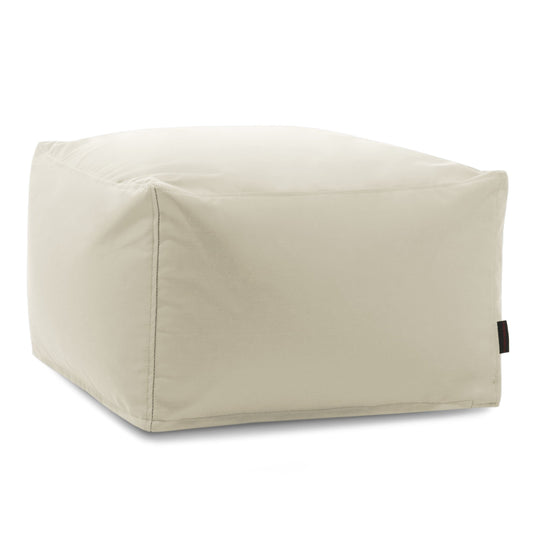 Pouf Carré Exterieur Beige Crème