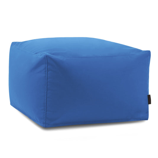 Pouf Carré Exterieur Bleu de France