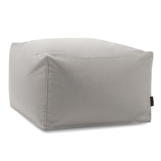 Pouf Carré Exterieur Gris Perle
