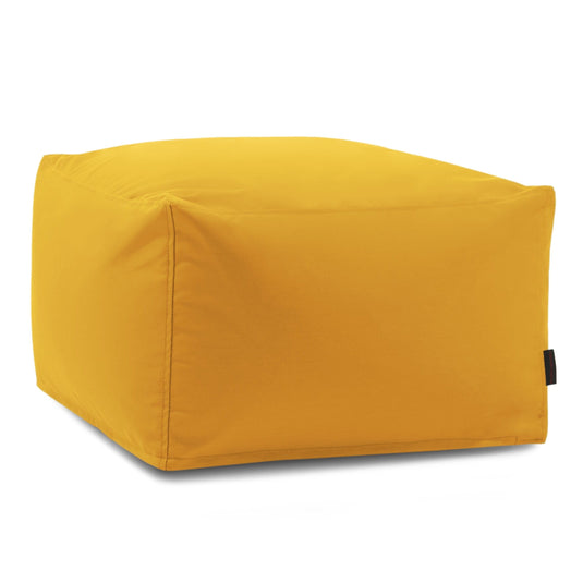 Pouf Carré Exterieur Jaune Moutarde
