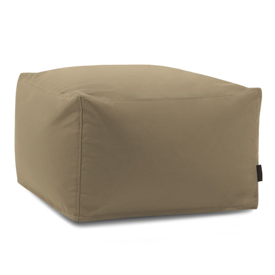 Pouf Carré Exterieur Marron Beige