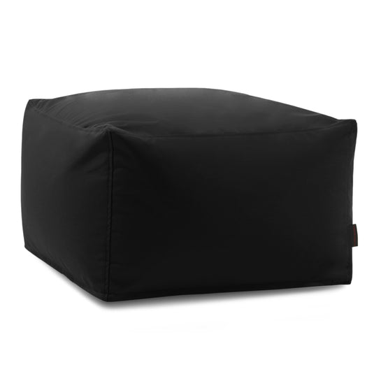 Pouf Carré Exterieur Noir Profond