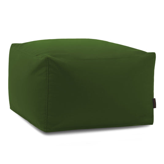 Pouf Carré Exterieur Vert Forêt