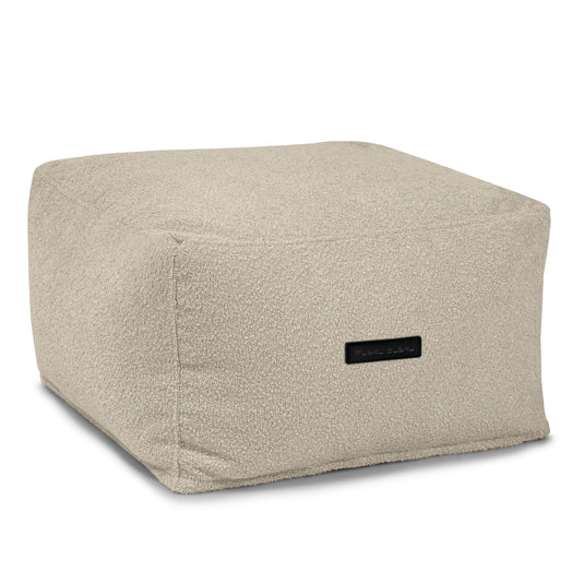 Pouf Carré Mouton Beige Sable