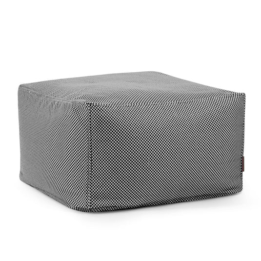 Pouf Carré Piscine Noir et Blanc