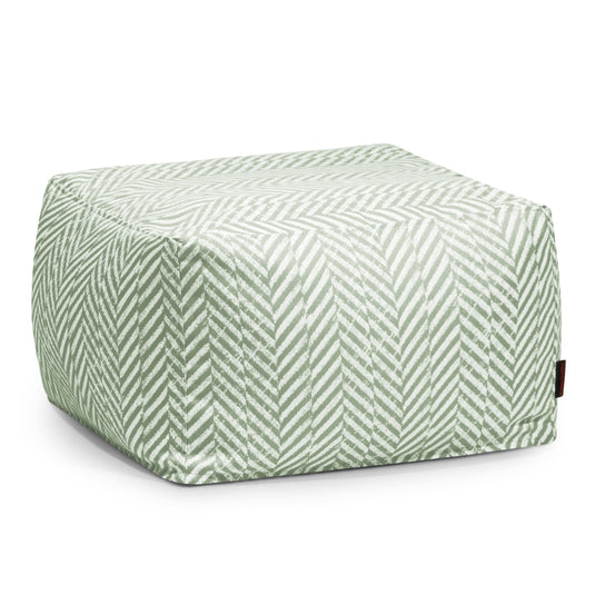 Pouf Carré pour Jardin Vert Forêt