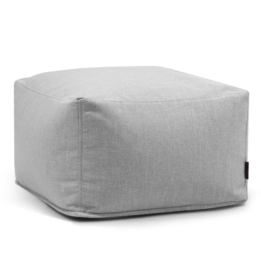 Pouf Carré Salon Gris Perle