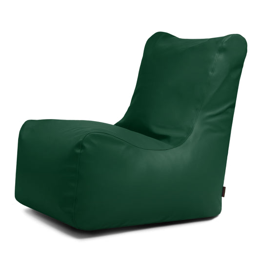 Pouf Chaise Cuir Vert Fôret