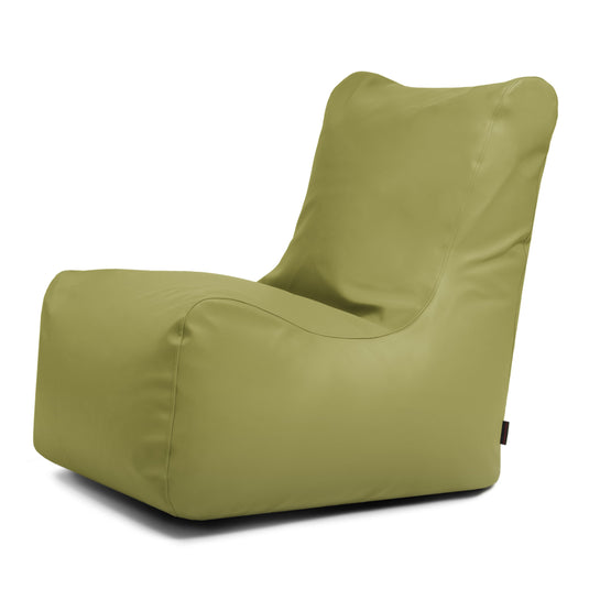 Pouf Chaise Cuir Vert Pistache