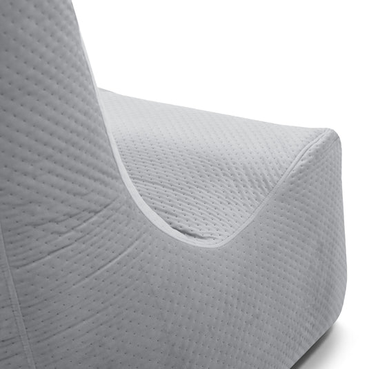 Pouf Chaise en Velours Capitonné