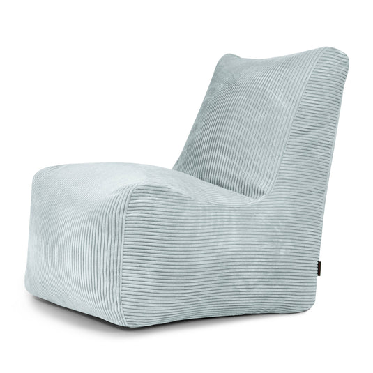 Pouf Chaise en Velours Côtelé Vert d'eau