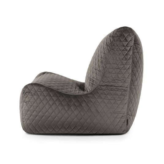 Pouf Chaise en Velours Matelassé