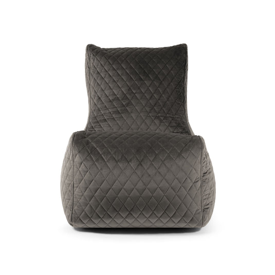 Pouf Chaise en Velours Matelassé