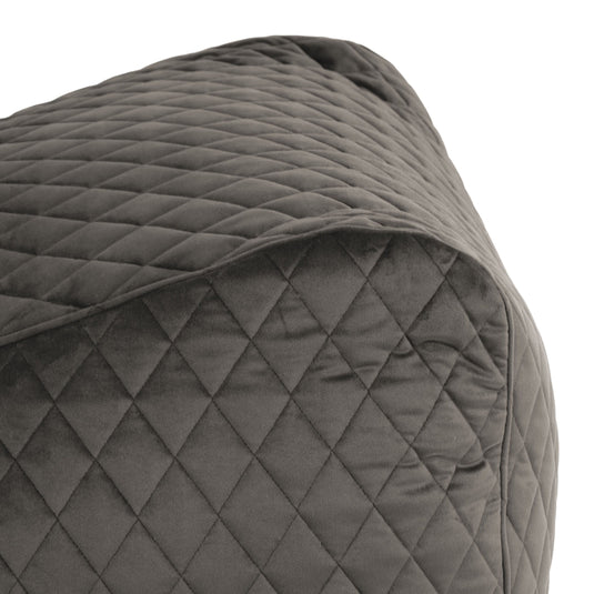 Pouf Chaise en Velours Matelassé