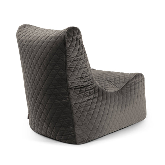 Pouf Chaise en Velours Matelassé