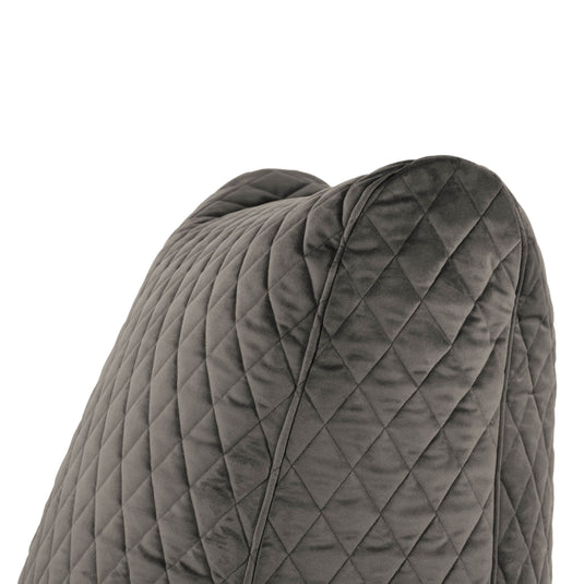 Pouf Chaise en Velours Matelassé