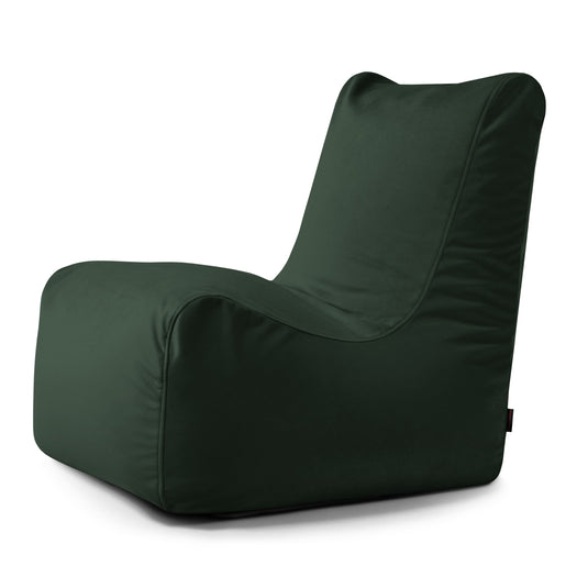 Pouf Chaise en Velours Vert Forêt