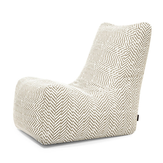 Pouf Chaise pour Jardin Beige Sable