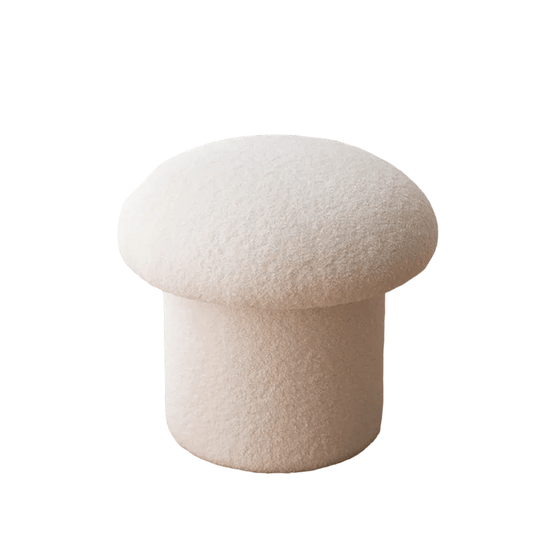 Pouf Champignon Blanc Neige