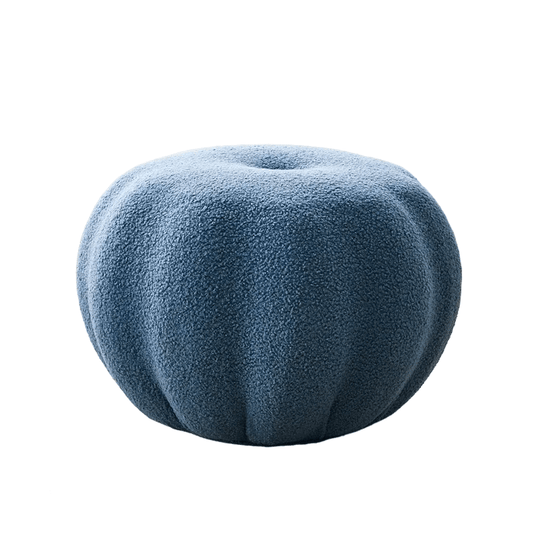 Pouf Citrouille blue