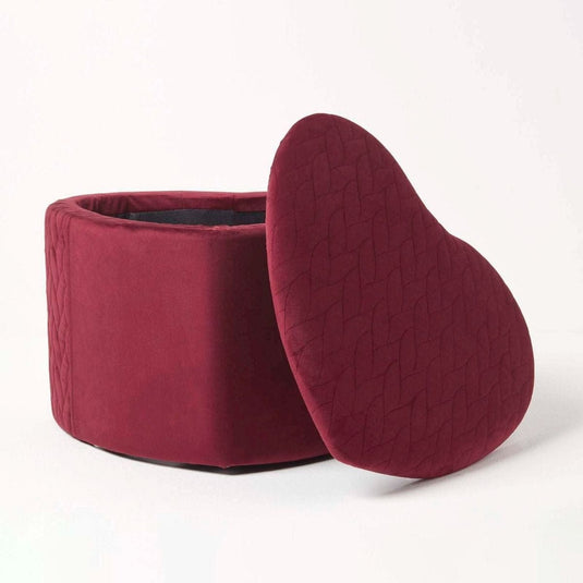 Pouf Coeur Rouge