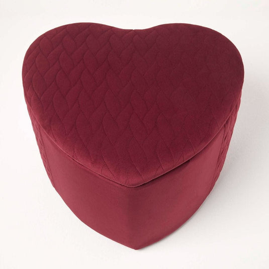 Pouf Coeur Rouge
