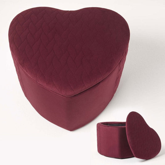 Pouf Coeur Rouge