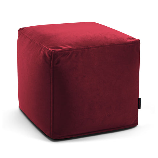 Pouf Cube en Velours Beaumont Concept
