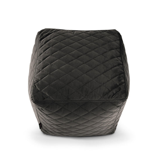 Pouf Cube en Velours Capitonné