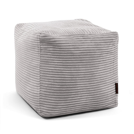 Pouf Cube en Velours Côtelé