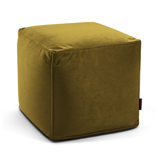 Pouf Cube en Velours Beaumont Concept